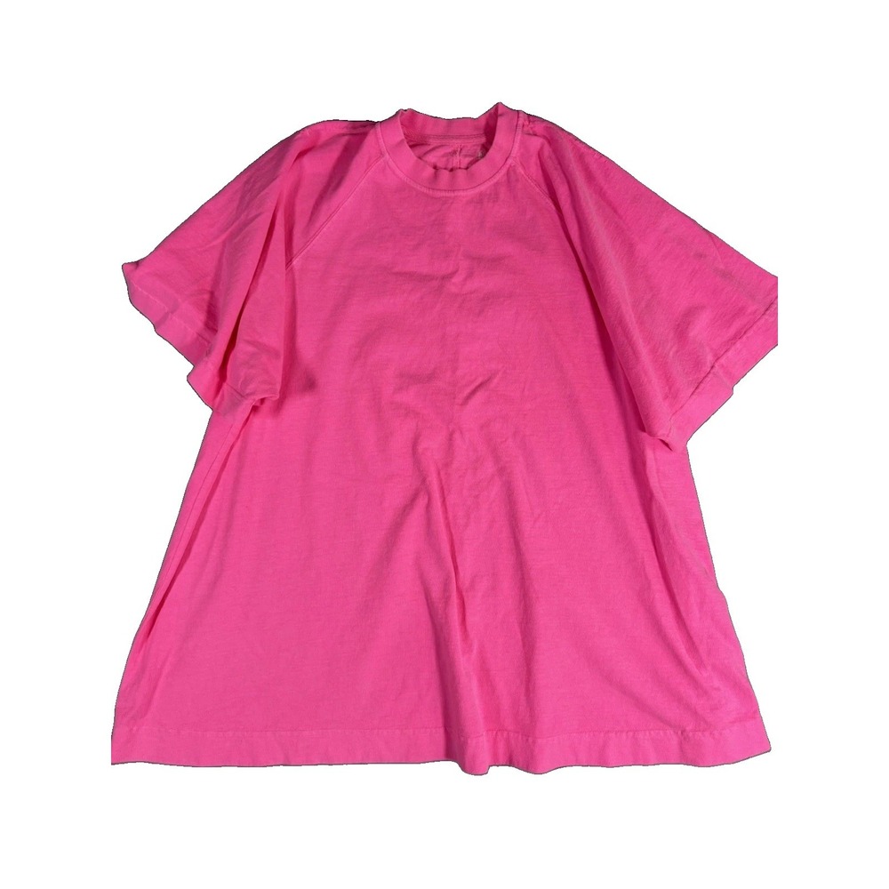 Free People Movement Women's Short Sleeve Cotton Pink Long T-Shirt Size Small